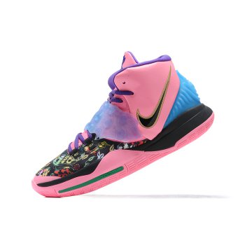 2020 Nike Kyrie 6 Pink Purple-Black Shoes